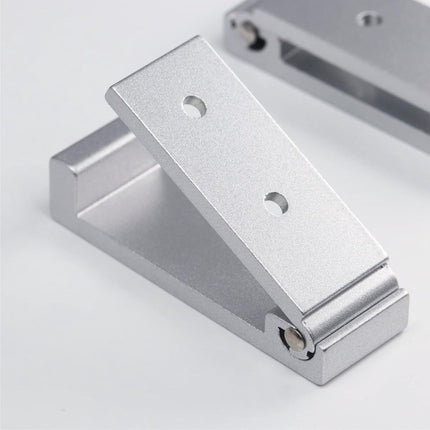 6 pieces - Foldable wall hooks - 6.7*7.5*2.5 cm - Clothes hook - concealable clothes hooks - heavy-duty wall hooks - aluminum hooks - with screws - foldable hooks - for hanging coats, bags, hats, and keys - silver.