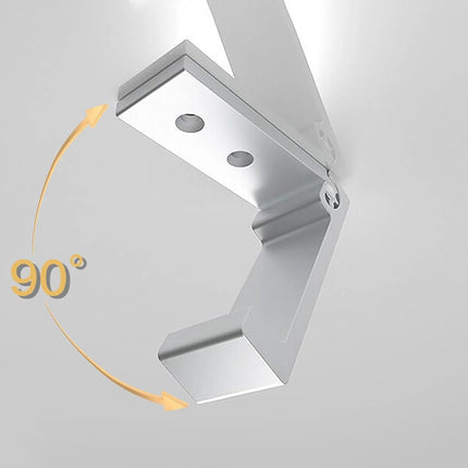 6 pieces - Foldable wall hooks - 6.7*7.5*2.5 cm - Clothes hook - concealable clothes hooks - heavy-duty wall hooks - aluminum hooks - with screws - foldable hooks - for hanging coats, bags, hats, and keys - silver.