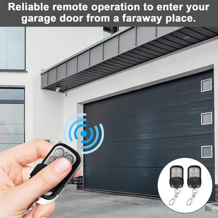 pieces - 433 MHz - Remote control - Garage door openers - Remote control for car garage door - universal garage door remote control - automatic garage door remote control - for car garage door - with keychain - 4 channels.