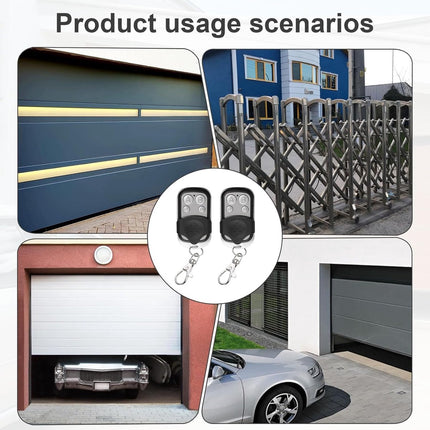 pieces - 433 MHz - Remote control - Garage door openers - Remote control for car garage door - universal garage door remote control - automatic garage door remote control - for car garage door - with keychain - 4 channels.