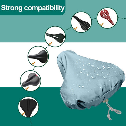 Bicycle Saddle Cover - Bicycle Saddle Cover - Waterproof Saddle Cover - Cover for Bicycle Saddle - Rain Cover - Saddle Cover - waterproof bicycle saddle cover - with drawstring - outdoor saddle cover - bicycle accessories - universal - rain and dust prote.