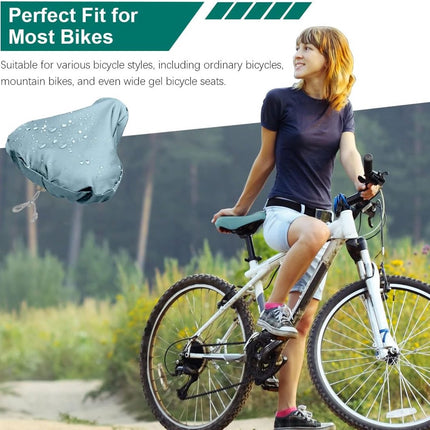Bicycle Saddle Cover - Bicycle Saddle Cover - Waterproof Saddle Cover - Cover for Bicycle Saddle - Rain Cover - Saddle Cover - waterproof bicycle saddle cover - with drawstring - outdoor saddle cover - bicycle accessories - universal - rain and dust prote.