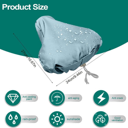 Bicycle Saddle Cover - Bicycle Saddle Cover - Waterproof Saddle Cover - Cover for Bicycle Saddle - Rain Cover - Saddle Cover - waterproof bicycle saddle cover - with drawstring - outdoor saddle cover - bicycle accessories - universal - rain and dust prote.