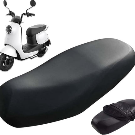 Motorcycle Seat Cover - Electric Bike Seat Cover - Scooter Seat Cover - Rain Seat Cover Scooter - Waterproof PU Scooter Seat Cover - Universal Seat Cover - Wear-Resistant Waterproof Cover - Seat Cover - For Most - 80*60 cm - Black