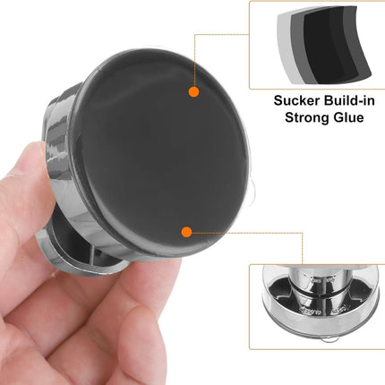 pieces - Door handle - Suction cup door grip - Suction cup handle - suction cup glass mirror door handle - suction cup handles for sliding doors - shower door handle - self-adhesive push-pull armrest - cabinet handles - for window, cabinet, toilet - 62x50.