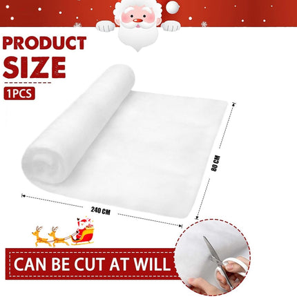 Snow  - et - 80*240 cm - Christmas snow  - et - Artificial snow roll - Christmas snow  - et roll - Fake Christmas decoration - Christmas decoration - Christmas tree decorations - soft artificial snow  - ets - for the Christmas tree, party, winter.