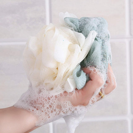 4 pieces - Bath sponge - Bath sponges - Shower sponge - Shower puff - Massage sponge - Scrubbing sponge - Bathroom accessories - Shower - Bath sponges - Soft sponge - Reusable - 19*12 cm.