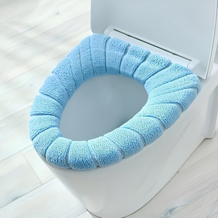 3-Piece Toilet Seat Cover - Toilet Seat Cover - Soft Toilet Seat - Toilet Cover - Toilet Seat Cover - WC Seat Cover - Universal Toilet Seat Cover - toilet seat cover - Reusable - Universal Fit - For Most Toilet Seats - Grey, Green, Blue.