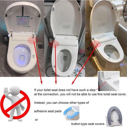 3-Piece Toilet Seat Cover - Toilet Seat Cover - Soft Toilet Seat - Toilet Cover - Toilet Seat Cover - WC Seat Cover - Universal Toilet Seat Cover - toilet seat cover - Reusable - Universal Fit - For Most Toilet Seats - Grey, Green, Blue.