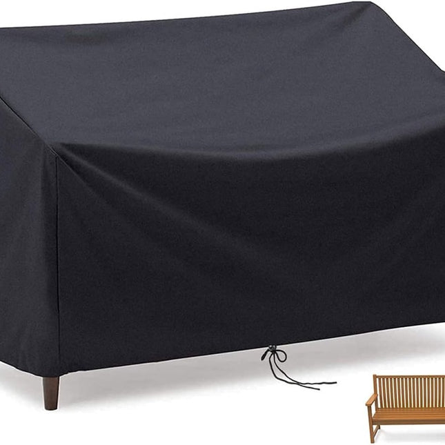 163*66*89 cm - Garden bench covers - Garden chair covers - Dust cover - waterproof - Garden accessories - 2-seater - cover for garden bench - windproof - anti-UV - tear resistance - 210D Oxford fabric - Loveseat cover - for 2-seater bench - black