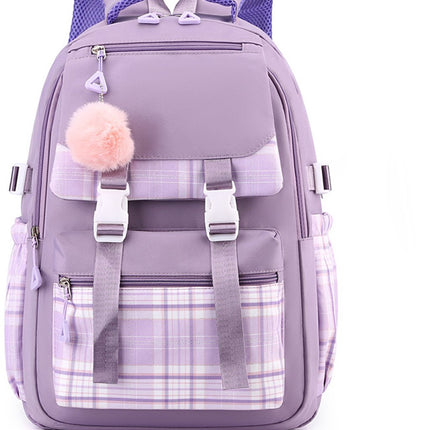 Girls School Student School Bag Outdoor Backpack - Youth school bag - Backpack - Pink - Luxury Backpack - Laptop bag - School bag - Backpack - Rucksack - Large Women's Backpack - Waterproof Women's Travel Backpack - Rucksack - Teenagers - with Laptop Comp.