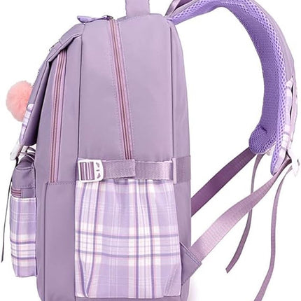 Girls School Student School Bag Outdoor Backpack - Youth school bag - Backpack - Pink - Luxury Backpack - Laptop bag - School bag - Backpack - Rucksack - Large Women's Backpack - Waterproof Women's Travel Backpack - Rucksack - Teenagers - with Laptop Comp.