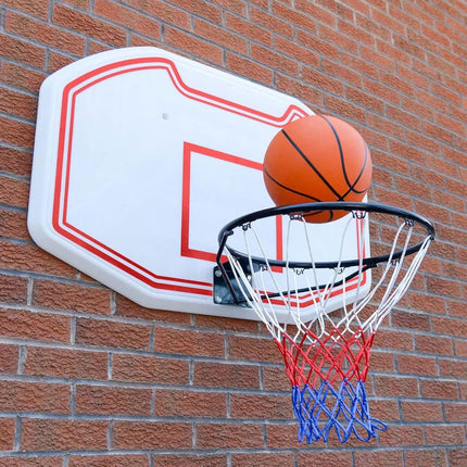 4 pieces - Basketball net - heavy-duty basketball nets - basketball net replacement set - portable basketball net - suitable for school sports fields, indoor and outdoor basketball - 50 cm - white, red and blue.