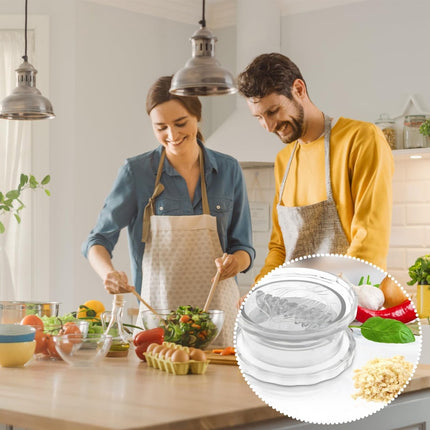 Garlic mill - Garlic twister - Garlic press - Ginger press - Garlic Press - Spice mill - garlic tool - manual garlic press - with storage jar - quick meal preparation - kitchen utensils - kitchen tools - 8*8*4 cm - transparent.