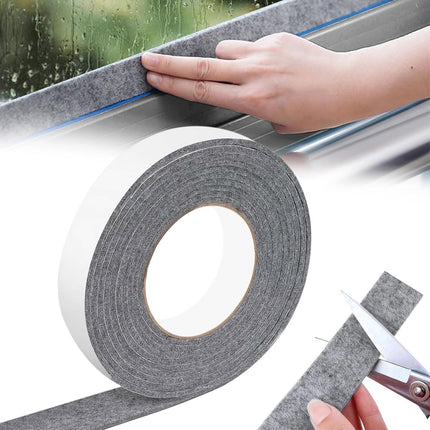 Moisture-resistant strips for windows - 3cm*4m - Absorbing condensation strips for window felt - Absorbent stickers - Self-adhesive strip - Anti-condensation felt pads - Anti-condensation strips for windows - Window glass Water-absorbing Sticker - Moistur.