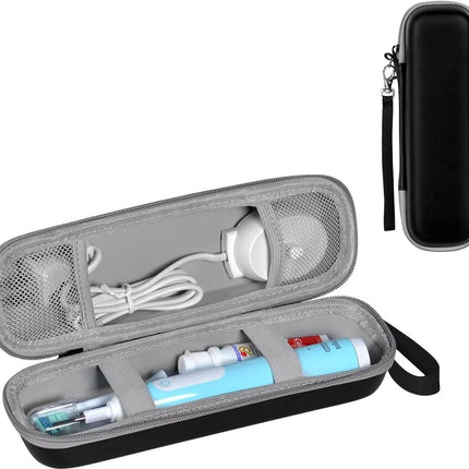 Electric Toothbrush Travel Case - Toothbrush Holder - Toothbrush Storage Box - Protective Cover - Portable Hard Protective Storage Bag - Toothbrush Travel Case - Suitable for Oral B - Black.
