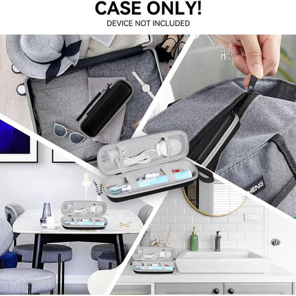 Electric Toothbrush Travel Case - Toothbrush Holder - Toothbrush Storage Box - Protective Cover - Portable Hard Protective Storage Bag - Toothbrush Travel Case - Suitable for Oral B - Black.