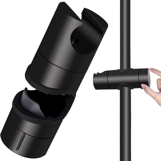 Shower holder - Shower head holder - Shower head - Adjustable shower head holder - Universal black shower head holder - Shower head holder - Hand shower – Hand shower holder - For shower rods 20-25 mm - Shower head holder - Black.
