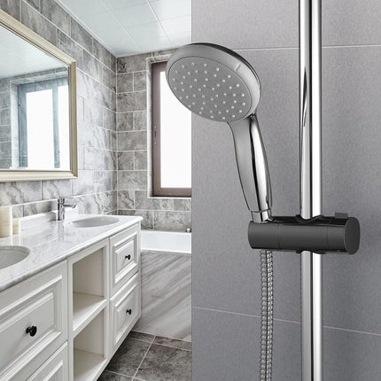 Shower holder - Shower head holder - Shower head - Adjustable shower head holder - Universal black shower head holder - Shower head holder - Hand shower – Hand shower holder - For shower rods 20-25 mm - Shower head holder - Black.