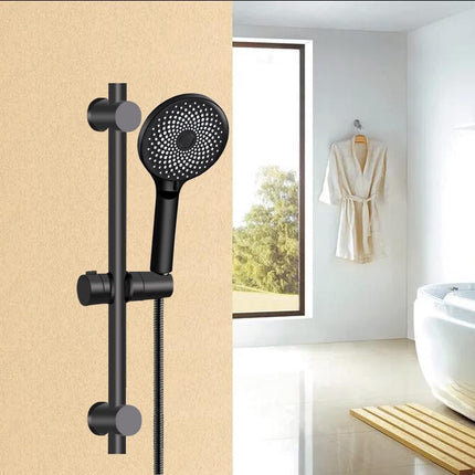 Shower holder - Shower head holder - Shower head - Adjustable shower head holder - Universal black shower head holder - Shower head holder - Hand shower – Hand shower holder - For shower rods 20-25 mm - Shower head holder - Black.