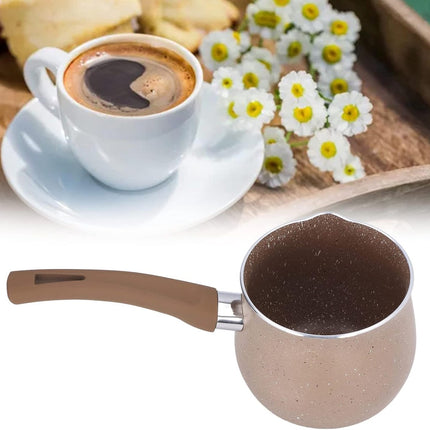 coffee pot - milk pan - non-stick milk pan - 10 cm small pan - insulated soup pot - mini milk pan - aluminum alloy - burn-resistant.