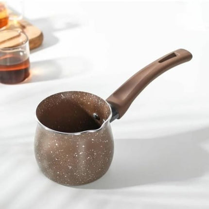 coffee pot - milk pan - non-stick milk pan - 10 cm small pan - insulated soup pot - mini milk pan - aluminum alloy - burn-resistant.