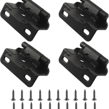pieces - Hinges - Kitchen cabinet hinges - Cabinet door hinges - Furniture hinges - Flap hinge - Interior door hinges - surface-mounted hinges for kitchen cabinets - semi-concealed cabinet hinges - with screws - for cabinet doors, cabinets - black.