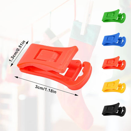 Sock dryer - 50 pieces - Sock clips - Pegs - Colorful sock clips - Plastic sock clamps - Anti-loss drying rack - Sock drying rack - Sock drying rack - Drying carousel - 5 colors.