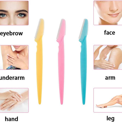 6 pieces eyebrow trimmer - eyebrow blade - Facial Safety Eyebrow Razor - razor blades - Exfoliating dermaplaning tool for women and men - blades - facial razor blades.