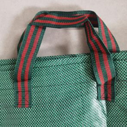 Heavy-duty garden waste bags - 300L - 67*67*84cm - 2 pieces - Reusable garden waste bags with handles - Industrial fabric - For leaf waste - Waterproof garden waste bags - Waterproof PP woven bags - Garden leaf bags - L.