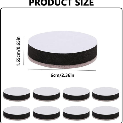 16 pieces - 6*1.65 cm - table leg risers - furniture leg cushions - EVA and felt materials - chair foot pads - self-adhesive furniture risers - table leg cushions - adjustable table heights - crash pads - multifunctional protective pad.