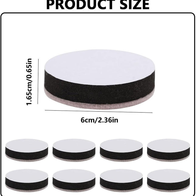16 pieces - 6*1.65 cm - table leg risers - furniture leg cushions - EVA and felt materials - chair foot pads - self-adhesive furniture risers - table leg cushions - adjustable table heights - crash pads - multifunctional protective pad.
