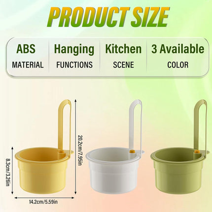 Drain Basket - Drain Filter - Sink Storage Holder - Faucet Hanging Strainer - Sink Drain Basket - Sink Strainer Basket - Sink Food Waste Collection Bin - Sink Trash Can - Plastic Kitchen Sink Strainer - Food Fruit Vegetable Drying Rack - White.