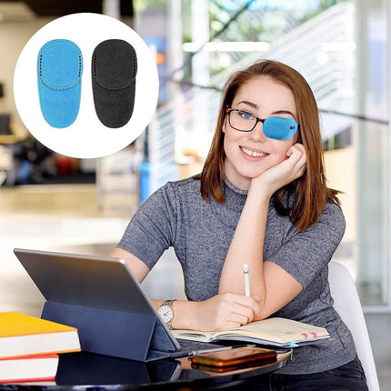 Pack of 12 Eye Patches for Glasses - Reusable Glasses Cases - Non-woven Fabric Eye Patches for Adults and Children - Suitable for lazy eye and strabismus - Left and Right Eye Patch..