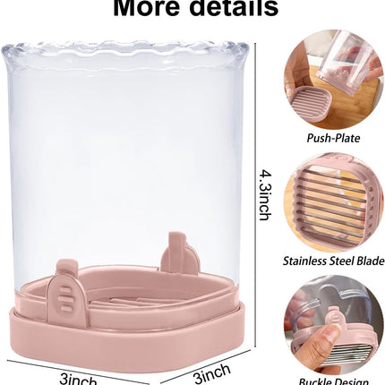 Fruit slicer - Multifunctional slicer - Fruit slicing cup - Grape slicer - strawberry slicer - fast banana, grape and egg cuber - Kitchen Tool - kitchen utensils - portable kitchen tool - Pink.