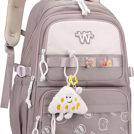 backpack - backpack for girls - Waterproof Girl Backpack - School backpack - boys' backpack - women's backpack - lightweight school bag - School bag - Girls' School Student School Bag - Backpacks - Teenagers - Large capacity school backpacks.