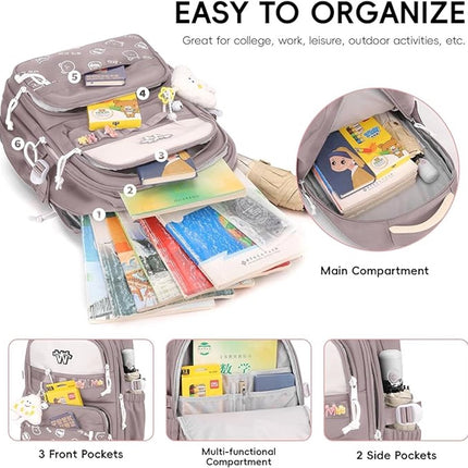 backpack - backpack for girls - Waterproof Girl Backpack - School backpack - boys' backpack - women's backpack - lightweight school bag - School bag - Girls' School Student School Bag - Backpacks - Teenagers - Large capacity school backpacks.