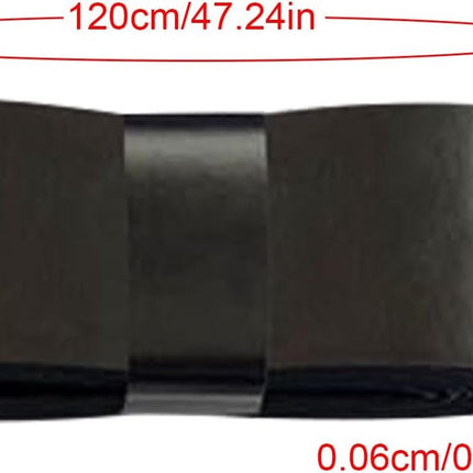 10 pieces - Racket grips - Racket Grip Tape - Badminton grip tape - Tennis racket grip tape - anti-slip grip tape for tennis rackets - replacement overgrip - sports accessories - for tennis rackets, tennis, squash - 1200*25*0.6mm - black.
