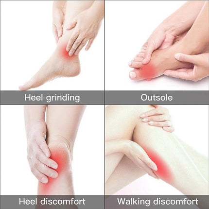 Shoe Insoles - Soft and Flexible Cushions - Heel Cushion - Anti-Friction - For high heels, loose shoes, metatarsal/arch pain, foot pain, heel pain, and bony protrusions - Heel Insoles - Women - One Size - Beige / Black / Grey.