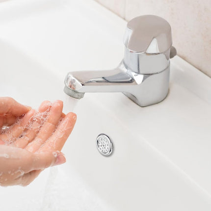 Washbasin Overflow Ring - 6 Pieces - Overflow Rings - Bathroom Overflow Ring - Sink Overflow - Drain Plug - Overflow Cover for Washbasin - Sink Overflow Ring - Round Hole Cover - Overflow Cover - For Sink, Washbasin and Kitchen.