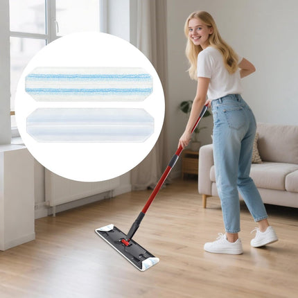 4 pack - Suitable for Vileda H2Pro Flatmop Replacement - Suitable for OCedar H2pro flatmop - For hard floors - mop head replacement - replacement microfiber mop heads - Machine washable - Reusable pad replacement - for deep cleaning.