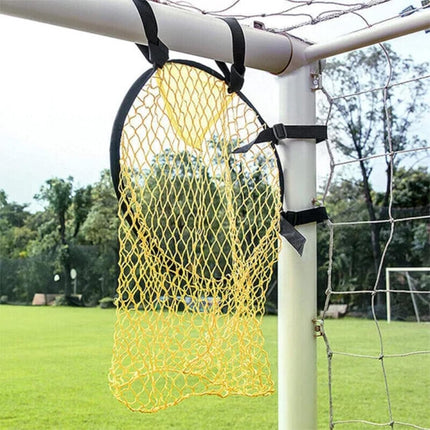 Football Net - Cross Target with Ball Net - Football Goal Net - Football Goal - Target Net - Training Equipment - Football Cross - Football Training - Football Training Equipment - Football Goal Net - for precision training - 45*60 cm - yellow.