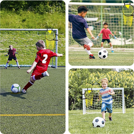 Football Net - Cross Target with Ball Net - Football Goal Net - Football Goal - Target Net - Training Equipment - Football Cross - Football Training - Football Training Equipment - Football Goal Net - for precision training - 45*60 cm - yellow.