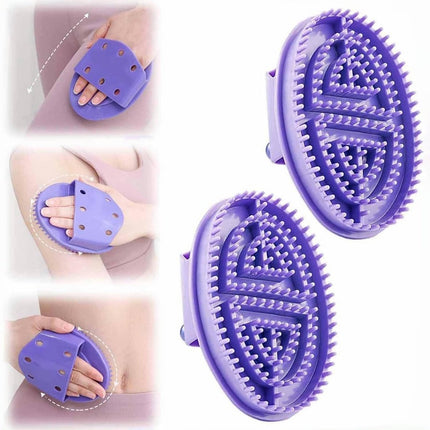 pieces - Massage Brush - Meridian Pressure Brush - Dry Brushing - Essential Oil Brush - Bath Brush - Body Scrub Bath Body Brush - SPA Massager - for Meridian Scalp Full Body Relaxation Massage, relieves muscle tension - Purple.