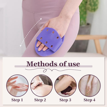 pieces - Massage Brush - Meridian Pressure Brush - Dry Brushing - Essential Oil Brush - Bath Brush - Body Scrub Bath Body Brush - SPA Massager - for Meridian Scalp Full Body Relaxation Massage, relieves muscle tension - Purple.