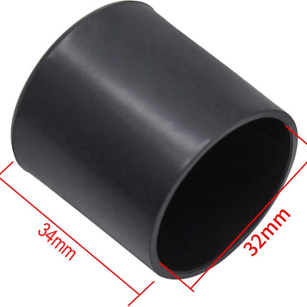 20 pieces - Chair Leg Caps - 32*32*34mm - furniture leg covers - Round rubber furniture leg protectors - Chair protector - floor protection - chair leg protectors - chair socks - for chair legs, table and sofa - black.