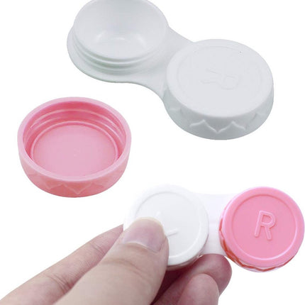 20 Pieces Colorful Contact Lens Holder - Contact Lens Cases - Lens Tray - Portable Contact Lens Holder - Contact Lens Case - Lens Holders - Travel Contact Lens Holder - Contact Lens Holder - Handy for On the Go - Green Blue Pink Black Purple.