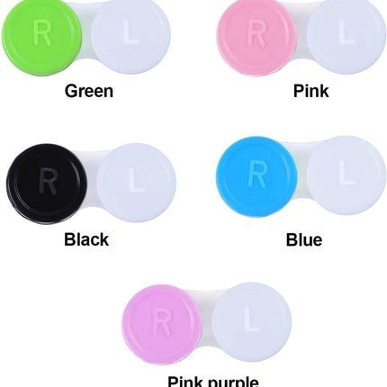 20 Pieces Colorful Contact Lens Holder - Contact Lens Cases - Lens Tray - Portable Contact Lens Holder - Contact Lens Case - Lens Holders - Travel Contact Lens Holder - Contact Lens Holder - Handy for On the Go - Green Blue Pink Black Purple.