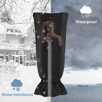 Frost Protection Cover - 51 × 20cm - Frost protection cover for tap - Tap Freeze Cover - Frost-free Outdoor Tap Protection Cover - Outdoor Tap Covers - Frost Protection - Outdoor Tap Cover - Frost Protection for Facade Taps - Frost Cover - Waterproof reus.