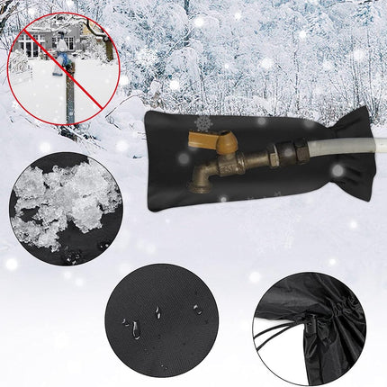 Frost Protection Cover - 51 × 20cm - Frost protection cover for tap - Tap Freeze Cover - Frost-free Outdoor Tap Protection Cover - Outdoor Tap Covers - Frost Protection - Outdoor Tap Cover - Frost Protection for Facade Taps - Frost Cover - Waterproof reus.